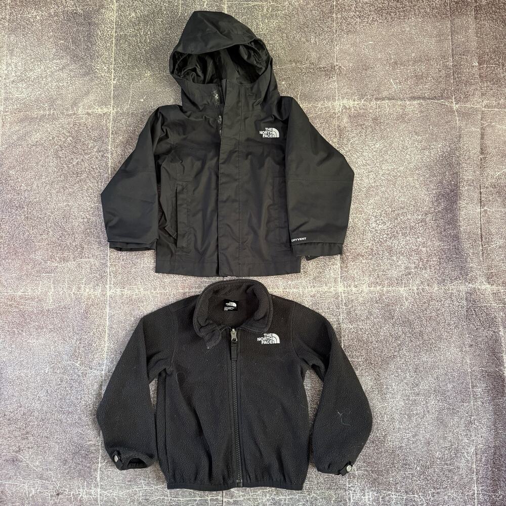 Toddler The North Face Dryvent Black Hooded 3 in 1 Triclimate Coat Jacket Sz 2T